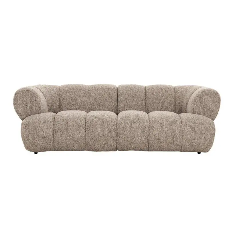 2,5-Sitzer Sofa New York aus Teddy Bouclé - Sand