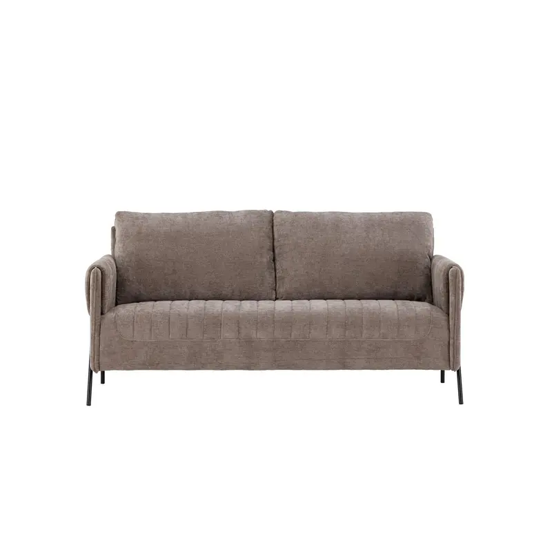 2-Sitzer Sofa Indigo - Hellbraun