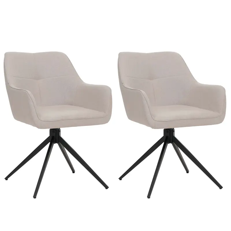 2er-Set Esszimmerstuhl O47 beige