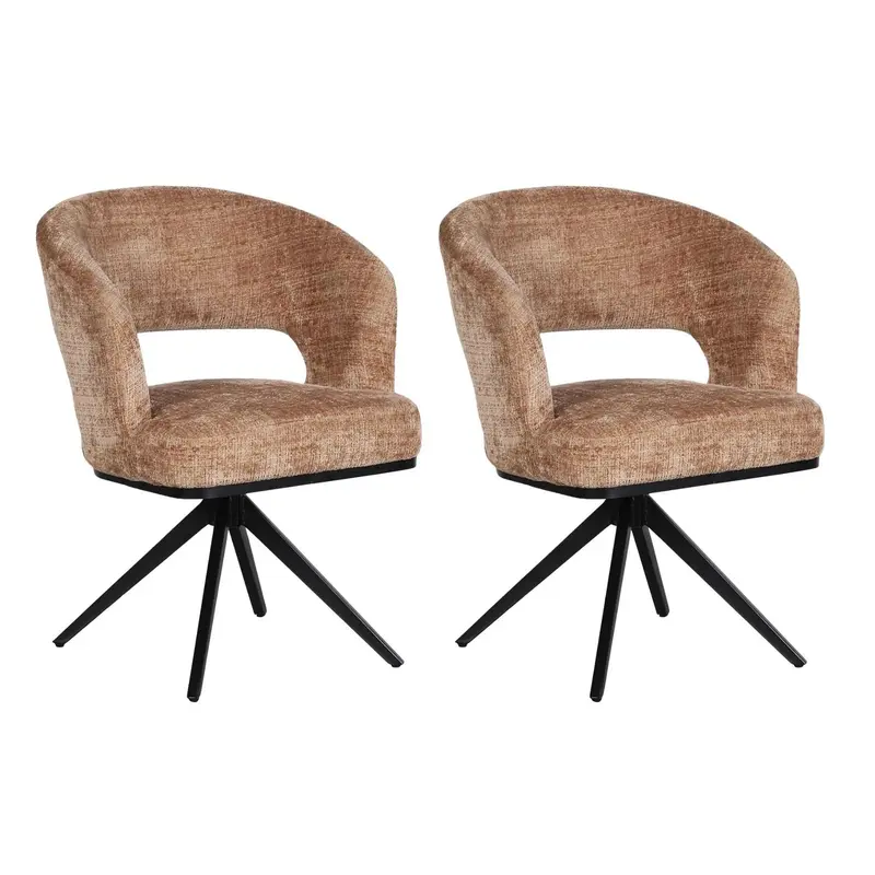 2er-Set Esszimmerstühle Avena - Karamell