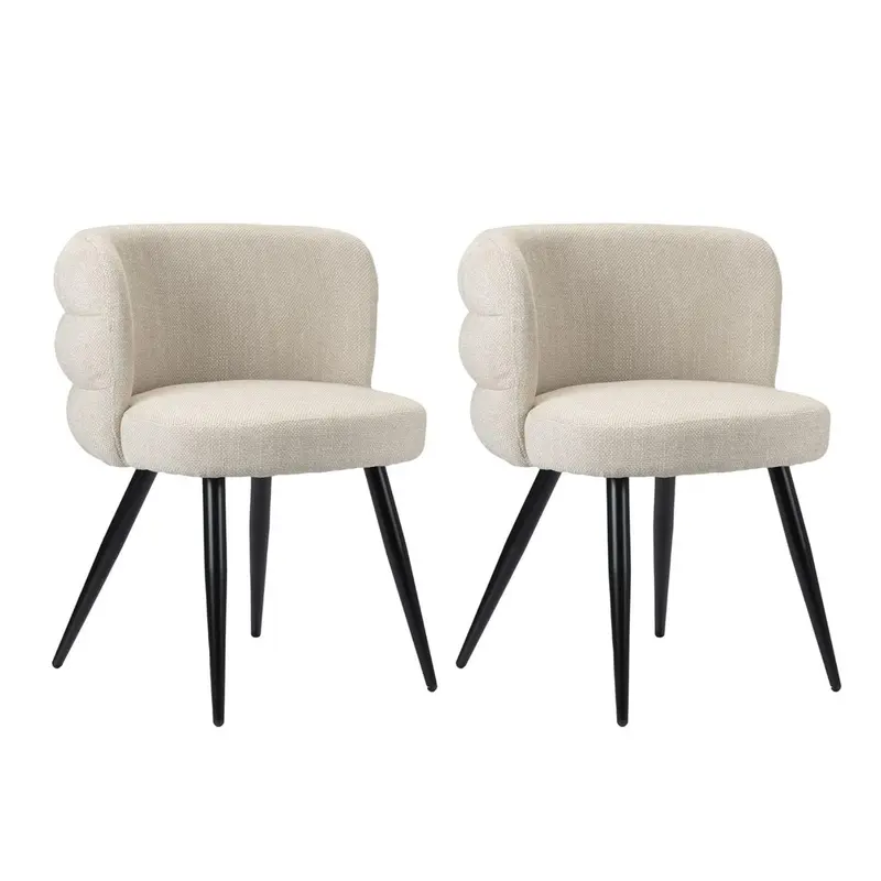 2er-Set Esszimmerstühle Cloud - Beige
