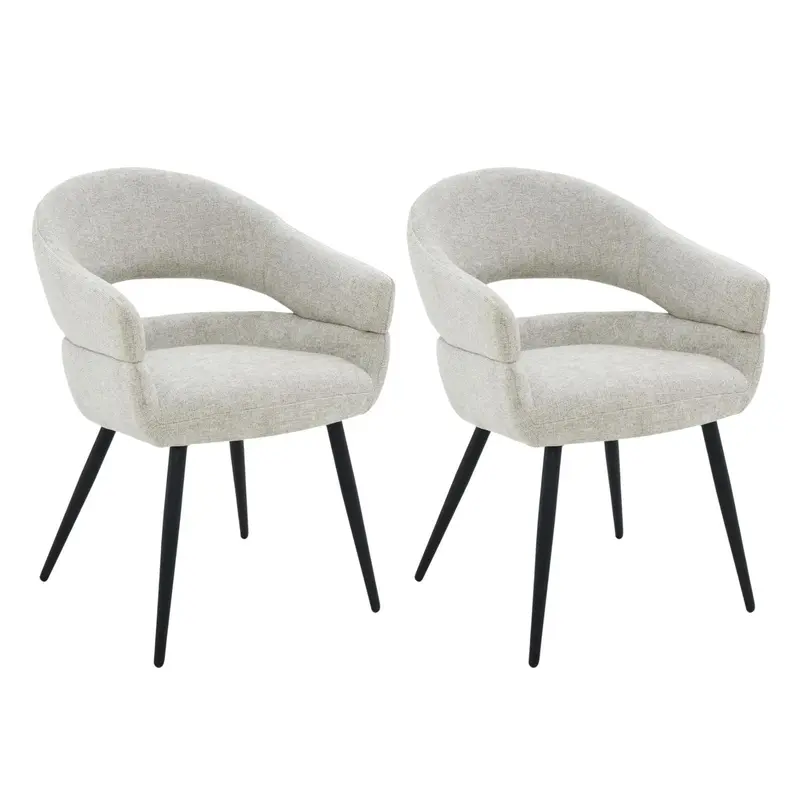 2er-Set Esszimmerstühle Megan - Beige