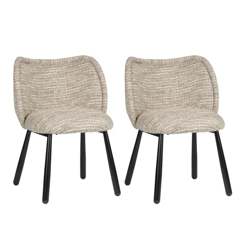 2er-Set Polsterstühle Panda - Coco