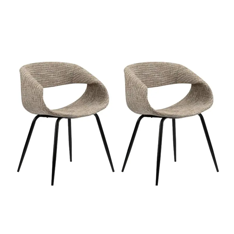 2er-Set Polsterstühle Wal - Coco