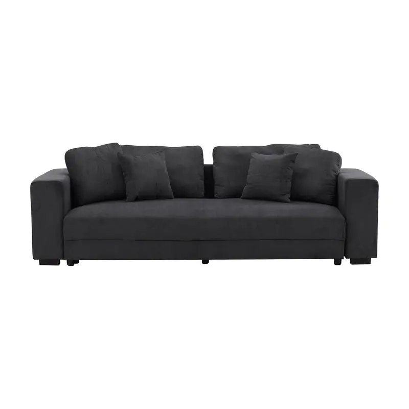 3-Sitzer Sofa Bellmann aus Cord - Dunkelgrau