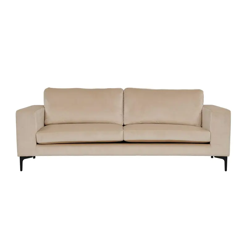 3-Sitzer Sofa Bolero aus Samt - Beige