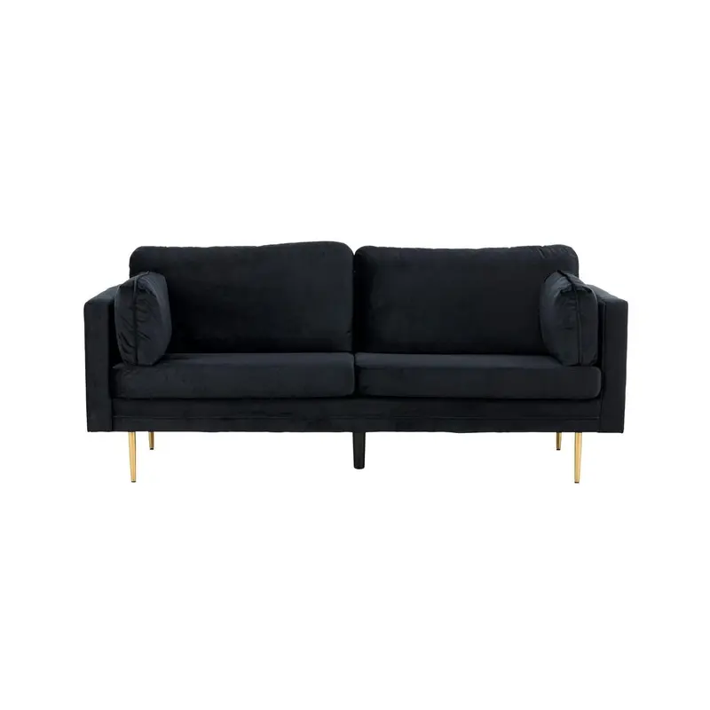 3-Sitzer Sofa Boom aus Samt - Schwarz