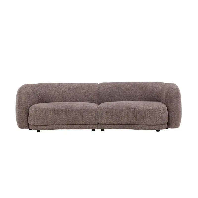 3-Sitzer Sofa Cielo aus Teddy Bouclé - Braun