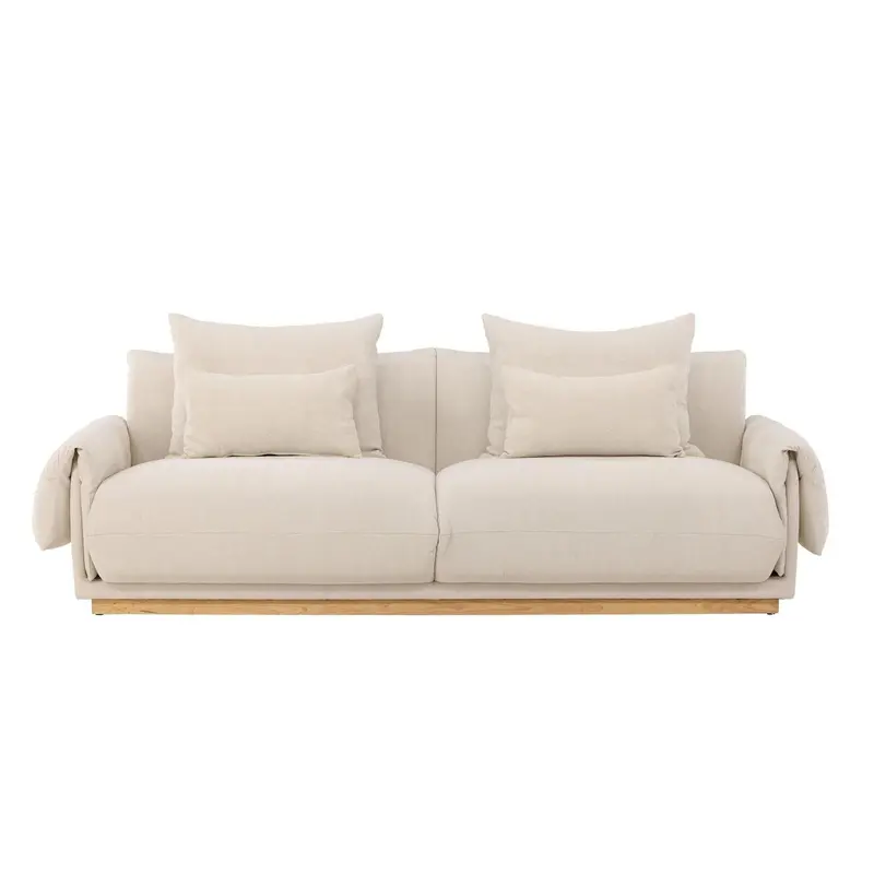 3-Sitzer Sofa Mollösund aus Leinen - Beige