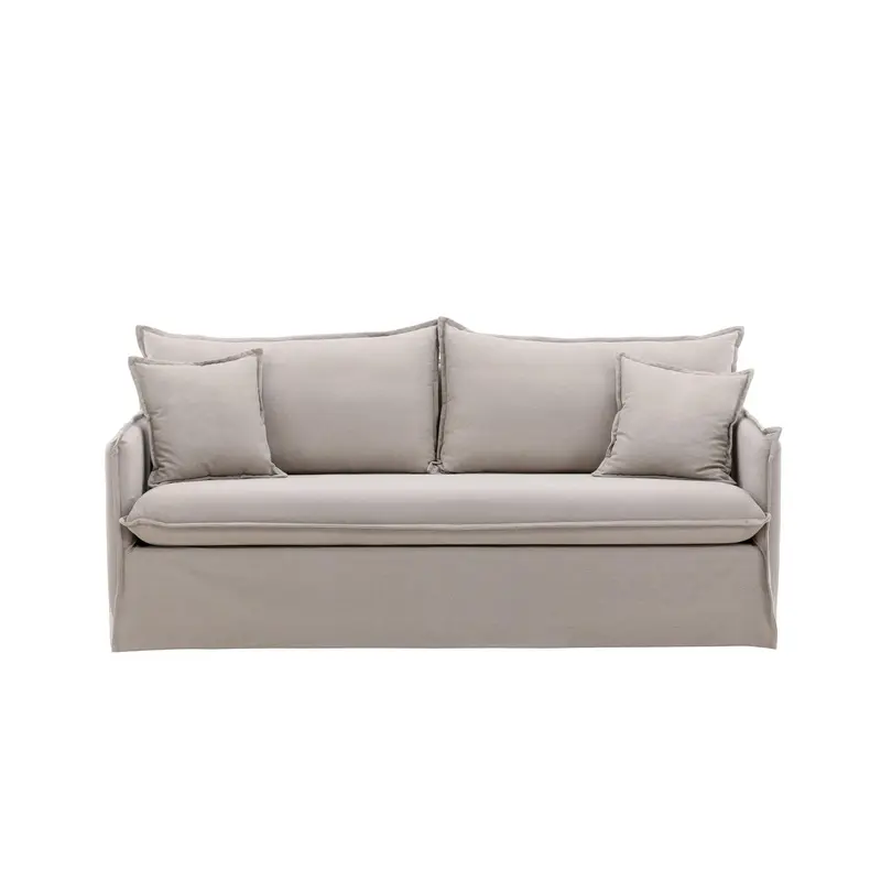 3-Sitzer Sofa Nova aus Leinen - Taupe