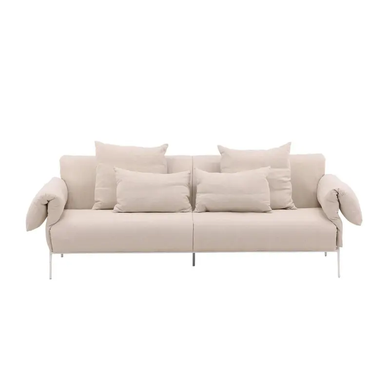 3-Sitzer Sofa Öckerö aus Leinen - Beige