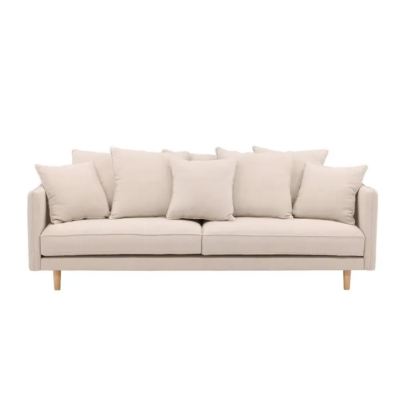 3-Sitzer Sofa Segelskären aus Leinen - Beige