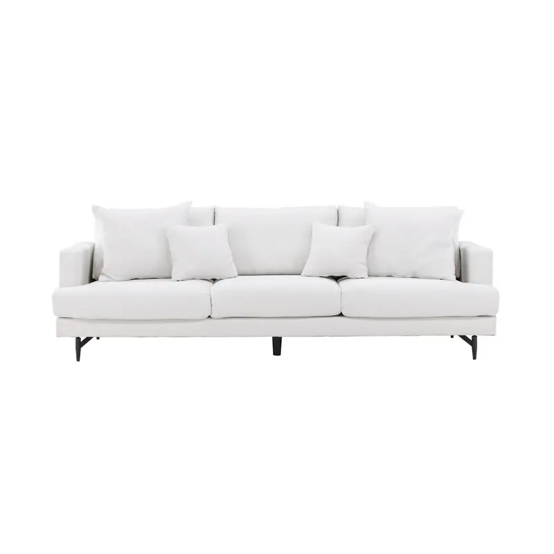 3-Sitzer Sofa Sofia aus Leinen - Beige