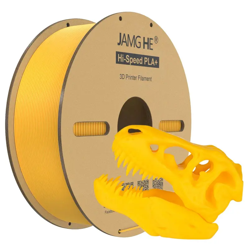 3D-Druckerfilament Jamghe High Speed PLA+ gelb, 1,75 mm 1 kg