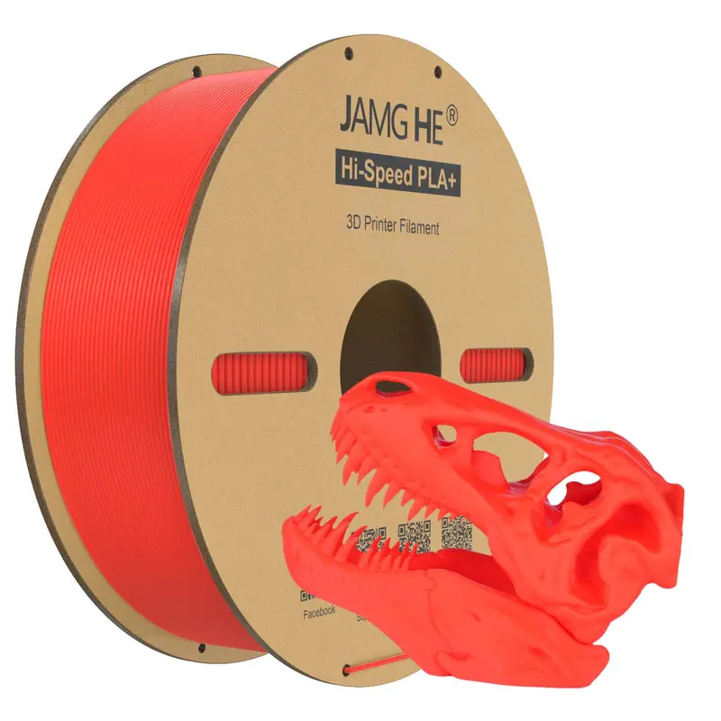 3D-Druckerfilament Jamghe High Speed PLA+ rot, 1,75 mm 1 kg