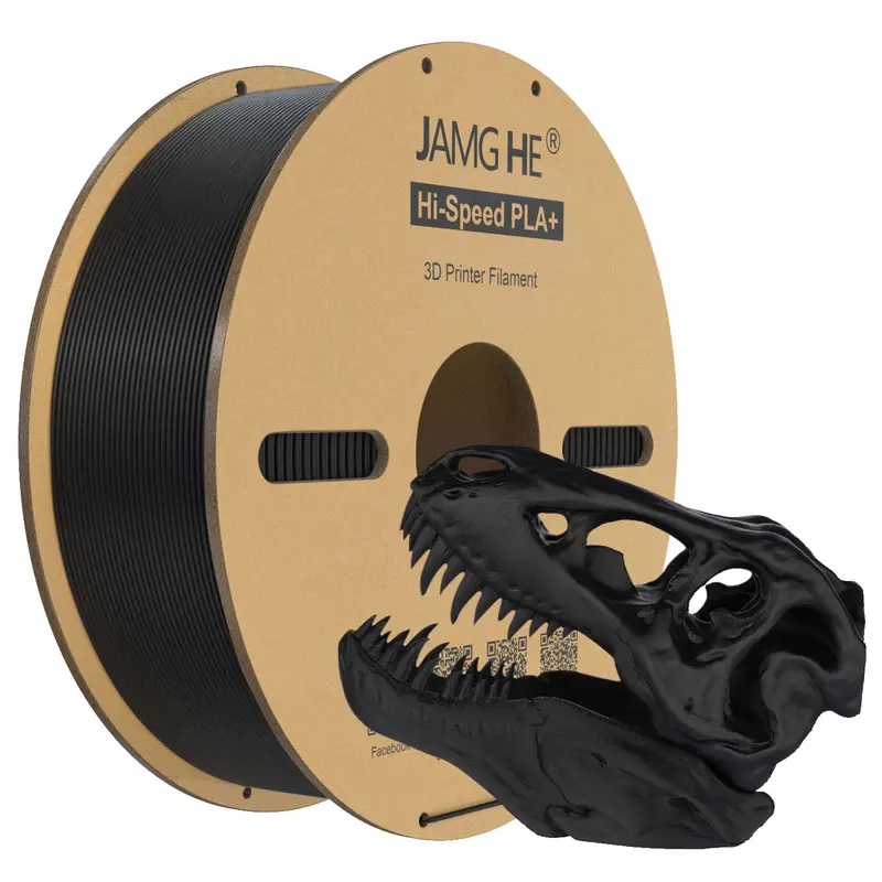3D-Druckerfilament Jamghe High Speed PLA+ schwarz, 1,75 mm 1 kg
