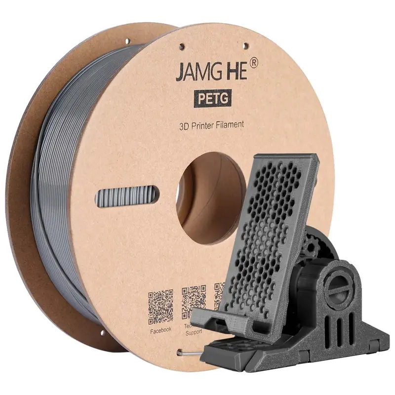 3D-Druckerfilament Jamghe PETG grau 1,75 mm 1 kg