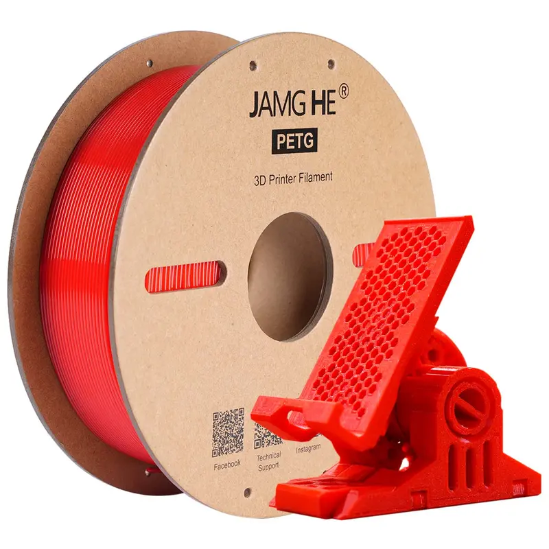 3D-Druckerfilament Jamghe PETG rot, 1,75 mm 1 kg