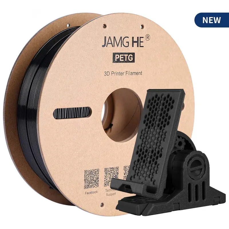 3D-Druckerfilament Jamghe PETG schwarz, 1,75 mm 1 kg