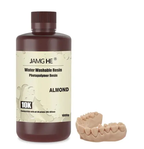 3D-Druckerharz JAMGHE wasserabwaschbar mandelfarben 1 kg
