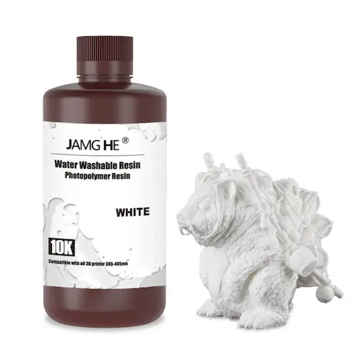 3D-Druckerharz JAMGHE wasserabwaschbar weiß 1 kg