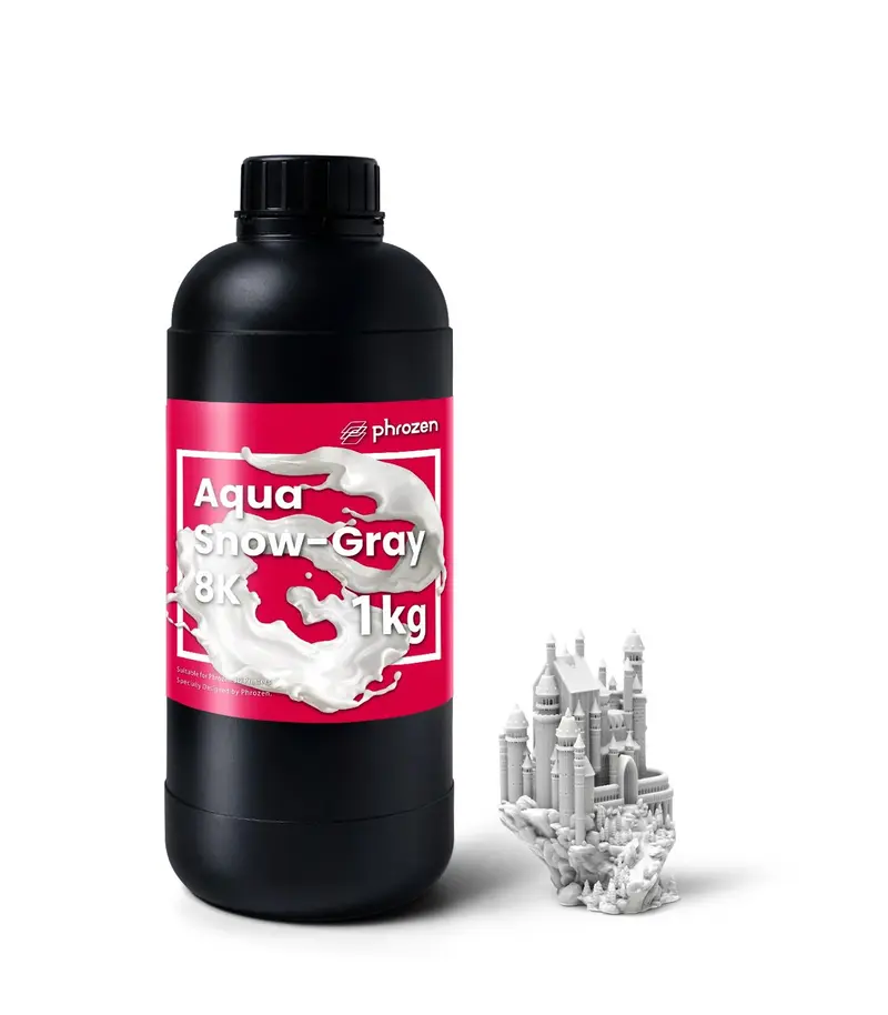 3D-Druckerharz Phrozen Aqua 8K Snow-grau 1 kg