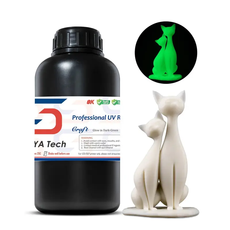 3D-Druckerharz Siraya Craft Glowing grün 1 kg