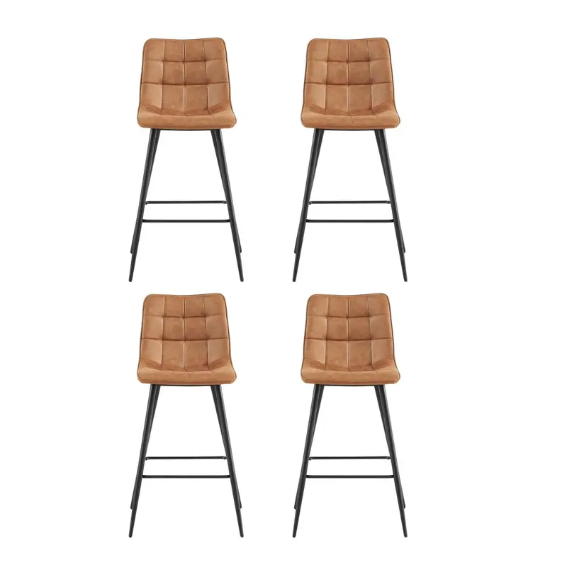 4er-Set Barhocker Lucille - Cognac