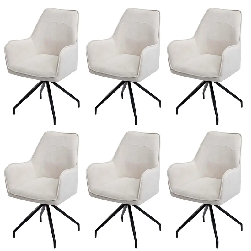 6er-Set Esszimmerstuhl K15 stoff - beige