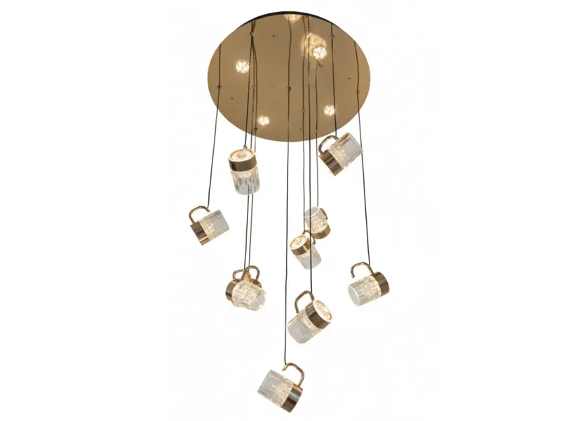 9208-10R+4LED Kronleuchter