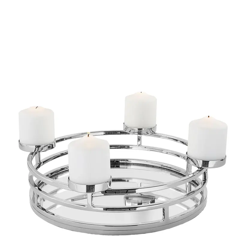 Adventskranz – Multifunktional, Geometrisches Design, Glaseinsatz - Modena | Fink Living