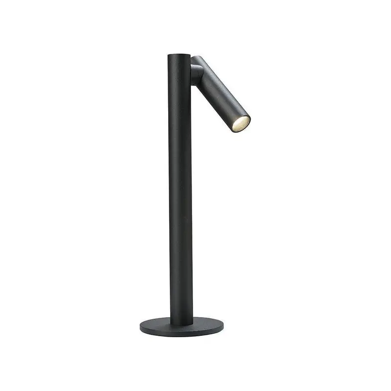 Akku-Tischleuchte – Drehbarer Leuchtenkopf, Stufenlos Dimmbar, Mattes Aluminium - Tubo | Sompex