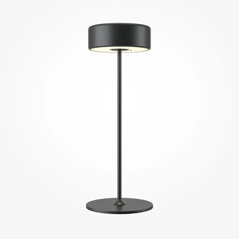 Akku-Tischleuchte – Schwarze Oberfläche, Aluminiumgehäuse, Breiter Lichtkegel - AI Collaboration | Maytoni