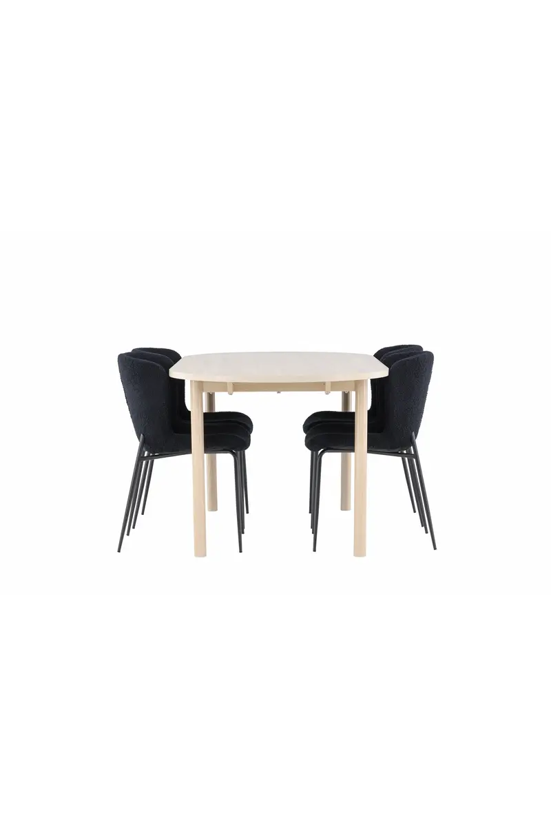 Andy Esstisch Mit Modesto Essstuhl Ovales Essgruppen Set