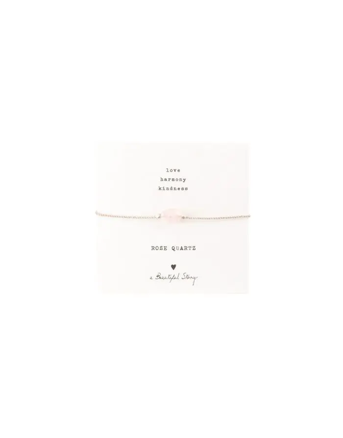 Armband Rose Quartz I Silber