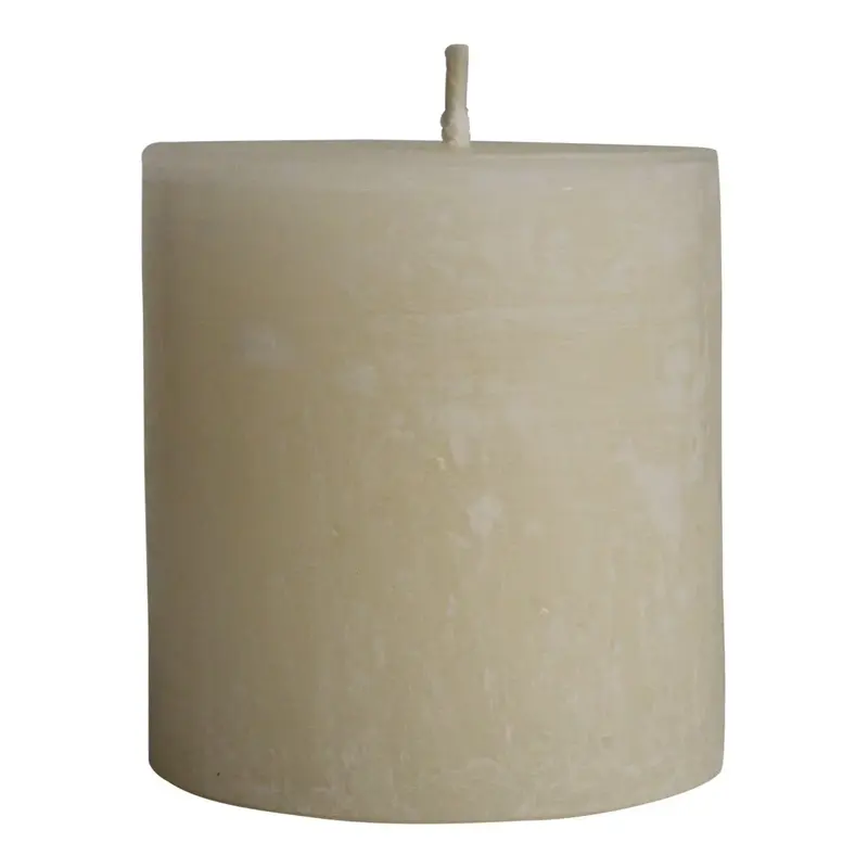 Außenkerze – Wollweißes Paraffin, Zylindrische Form, Lange Brenndauer, 15 × 16 cm | PTMD