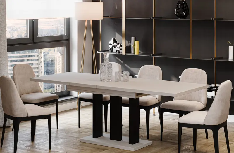 Ausziehbarer Esstisch "Appia" 130-210cm (Kaschmir Beige)
