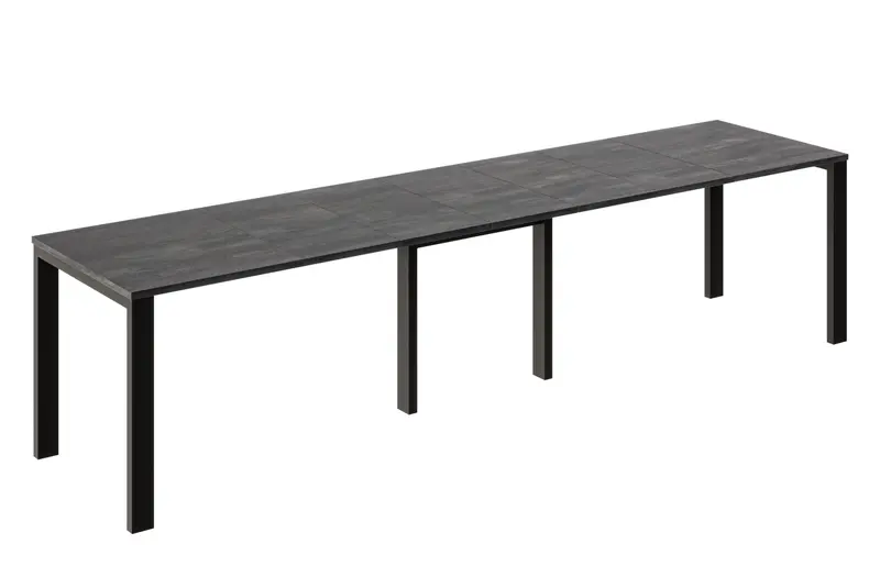Ausziehbarer Esstisch "Vast" 130-330cm (Beton Dunkel)