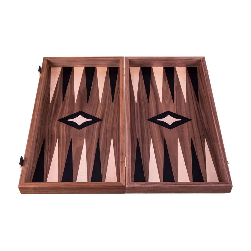Backgammon Reise Walnuss