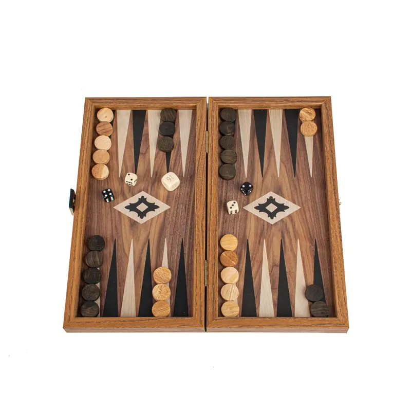 Backgammon Walnuss Optik (groß)