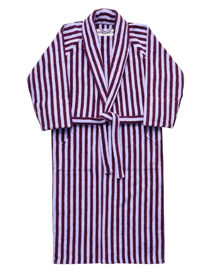 Bademantel Naram I Wine & Lavender Blue