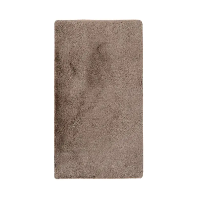 Badematte – Weiches Garn, Flauschige Oberfläche, Dunkelbeiger Farbton, 50 x 90 cm - Rabbit 225 | Kayoom