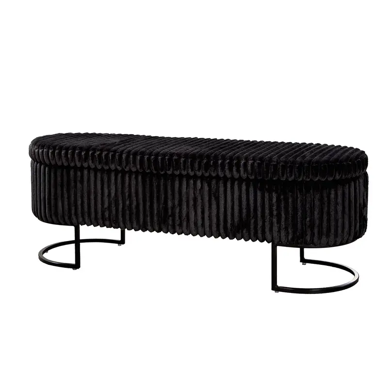 Bank – Aufklappbares Design, Integrierter Stauraum, Schwarze Optik - Brooklyn | Gilde