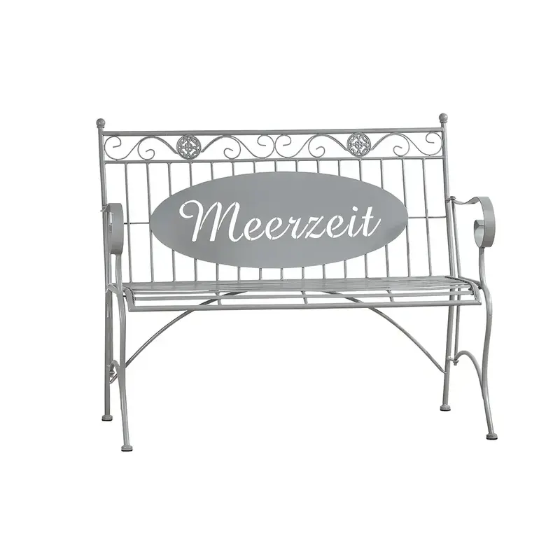 Bank – Zeitlose Eleganz, Maritimes Design, Exklusive Metalloptik, 91 cm - Meerzeit | Gilde