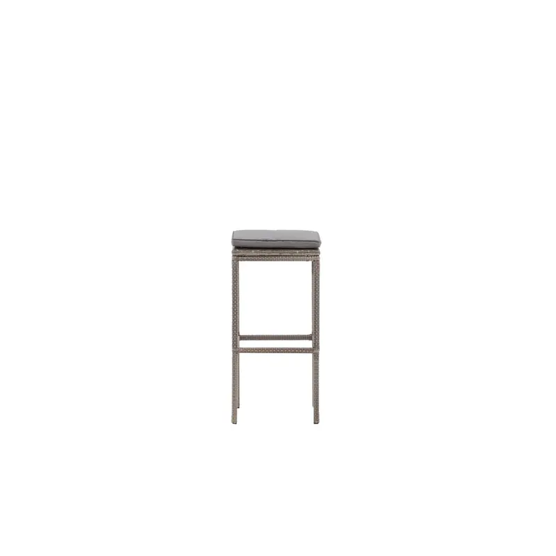 Barhocker Alo aus Polyrattan - Grau