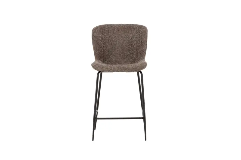 Barhocker Modesto aus Bouclé - Braun