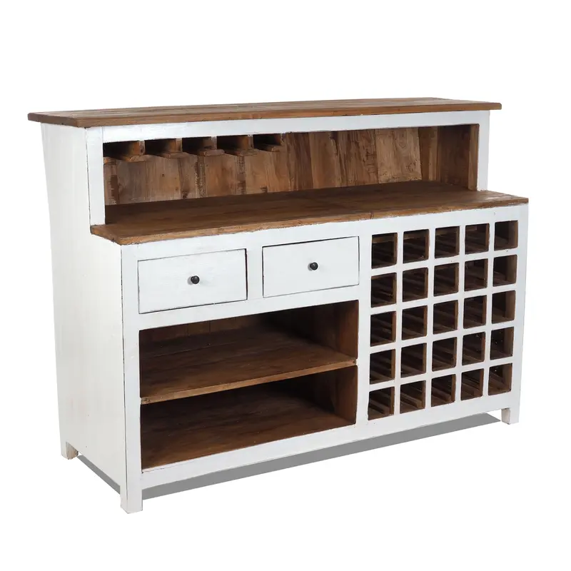 BARSCHRANK "PUREWOOD" | 150x110x55cm (BxHxT), Hausbar, Verkaufstresen | Farbe