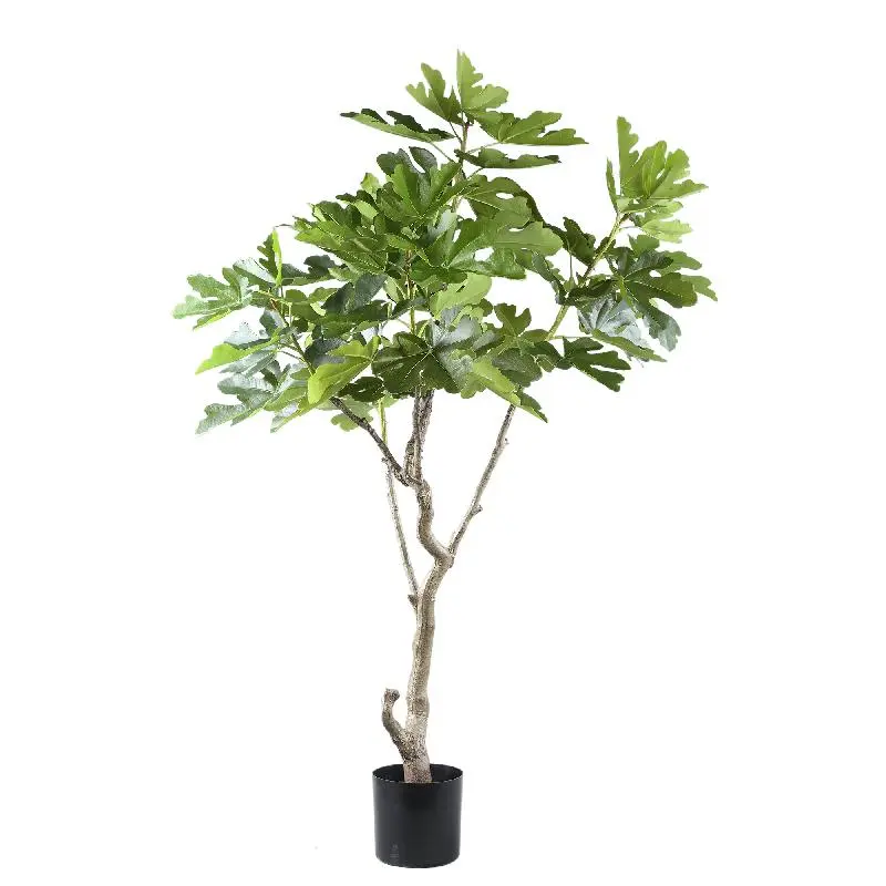 Baumgrün mit Feigenbaum, im Topf und aus Kunststoff, L | PTMD