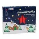 Baumkerzen 20er Pack, Ø 1,3 cm, 10,5 cm Hoch, rot