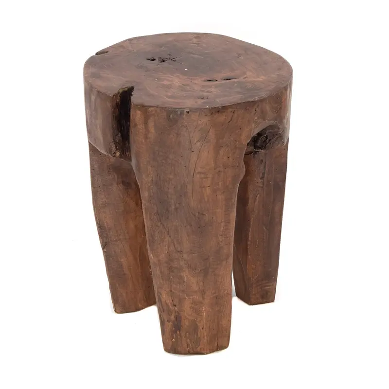 BAUMSTAMM HOCKER "LOG" | 41x29 cm (HxB), braun | Sitzhocker